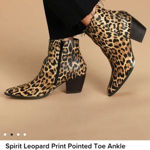 New Lulus Leopard Print Booties